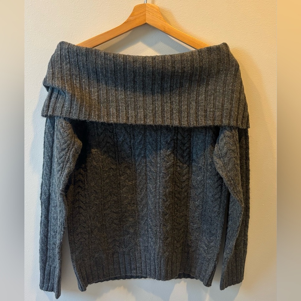 Cotton On Charcoal Off-Shoulder Sweater